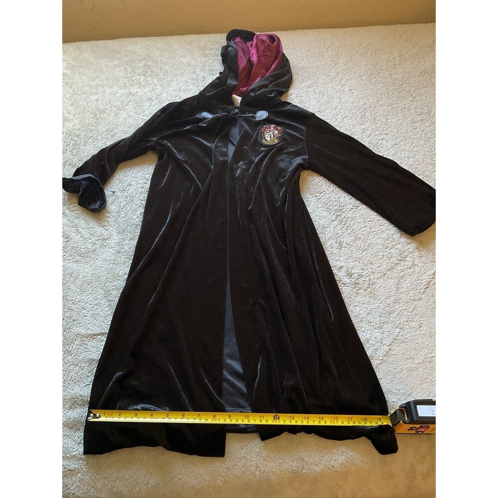 Harry Potter Gryffindor Black Velvet Cosplay Robe Spirit Child Large